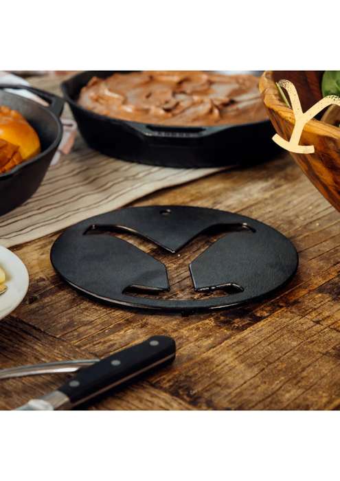 Lodge Cast Iron Yellowstone 8 Inch Seasoned Cast Iron Power Y Trivet