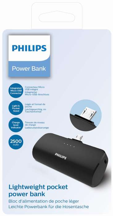 Philips 2500Mah Micro Usb Powerbank Philips