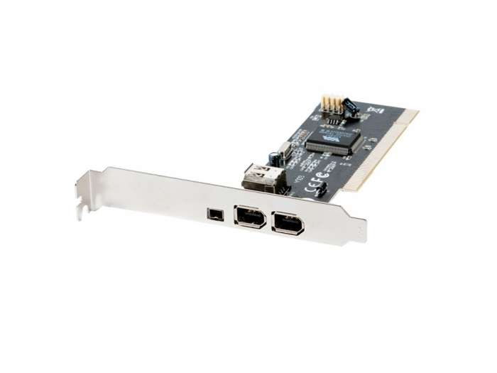 PCI: 3 FIREWIRE (2 STD + 1 MINI) ADD-ON CARDS