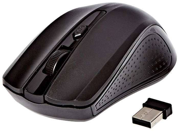 Wireless Black Mouse Incl Batteries Mouse