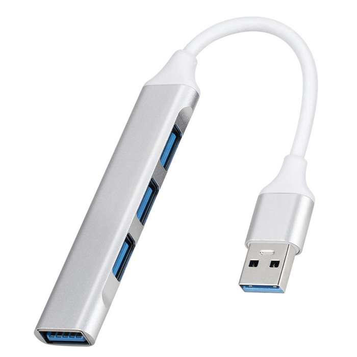 Usb Slim 4 Port Hub Ver 3.0 Silver Usb Devices