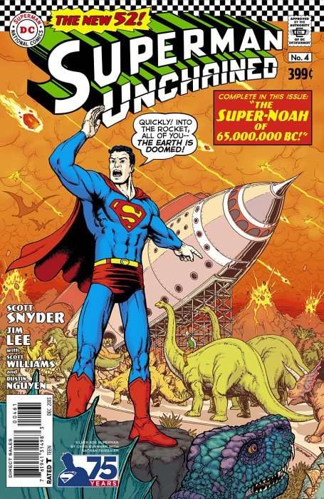 Superman Unchained Issue # 4f Chris Burnham Variant Silver Age 1:50