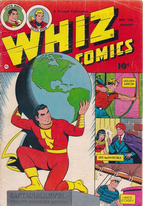 Whiz Comics Issue # 148 CONDT VG+  Aug '52
