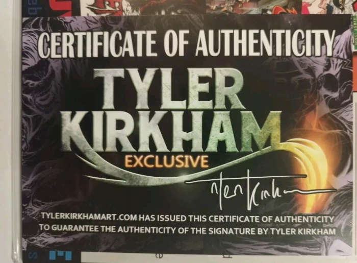 VENOM LETHAL PROTECTOR #3 TYLER KIRKHAM SIGNED VIRGIN VARIANT WITH COA