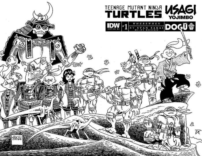 Teenage Mutant Ninja Turtles / Usagi Yojimbo: WhereWhen Issue # 1ri-b 1/25 Incentive Stan Sakai B...