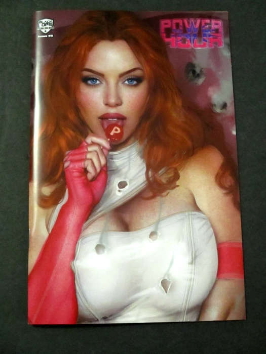 POWER HOUR #3 SHIKARII "SUCKER" PH HERO SELF PORTRAIT RED TRADE COMIC ELITE XX60