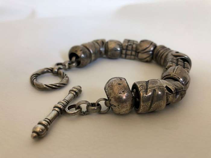 Bracelet - Heavy Silver Tone Belcher (Toggle Clasp) #ML306 R495.00 | Dimensions: 220mm by 13mm