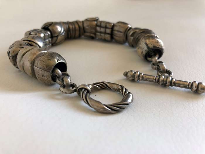 Bracelet - Heavy Silver Tone Belcher (Toggle Clasp) #ML306 R495.00 | Dimensions: 220mm by 13mm