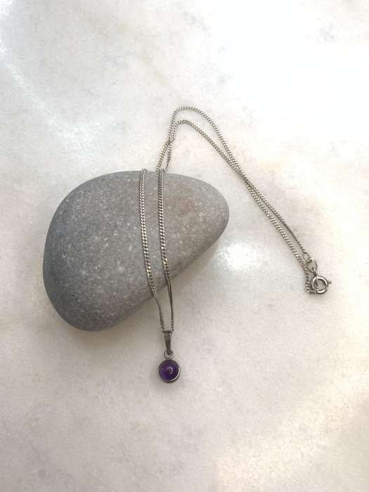 835 Silver Pendant On Chain. Pendant Has Amethyst Stone in Middle. German Silver #ML837 R695.00 |...