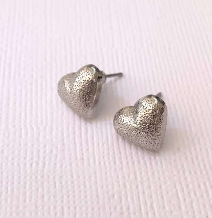Earrings - Heart Stud Earrings. Silver Colour #ML1028 R220.00 | Dimensions: 10 x 12mm