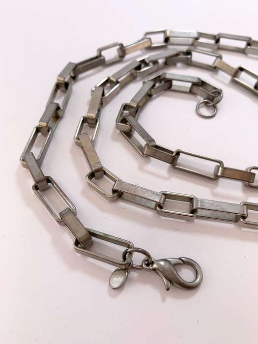 Necklace - Silver Colour Chain with Large Rectangular Links. Branded 'Honey' #ML1098 R220.00 | Di...