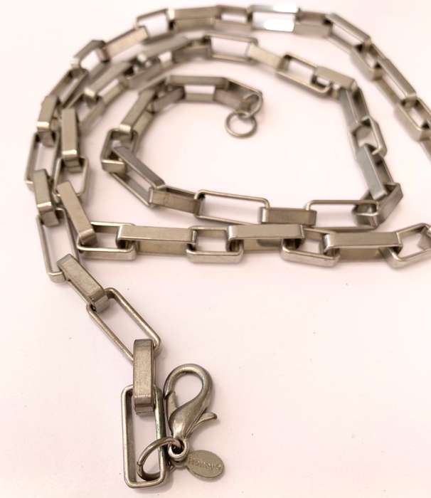 Necklace - Silver Colour Chain with Large Rectangular Links. Branded 'Honey' #ML1098 R220.00 | Di...