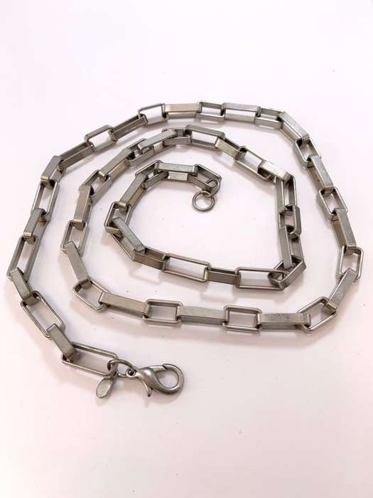 Necklace - Silver Colour Chain with Large Rectangular Links. Branded 'Honey' #ML1098 R220.00 | Di...