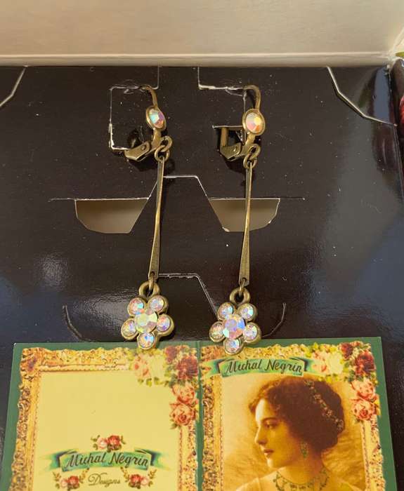 Earrings - Michal Negrin Design. Drops With Flowers. Colour Changing stones #ML1140 R495.00 | Dim...
