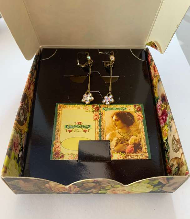 Earrings - Michal Negrin Design. Drops With Flowers. Colour Changing stones #ML1140 R495.00 | Dim...