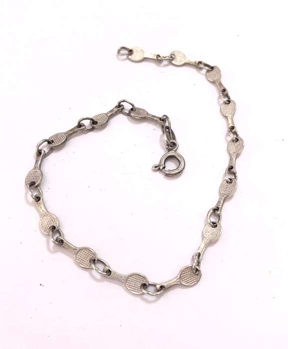 Bracelet - 925 Silver Dainty Bracelet With Tennis Racquets #ML1158 R395.00 | Dimensions: 160mm