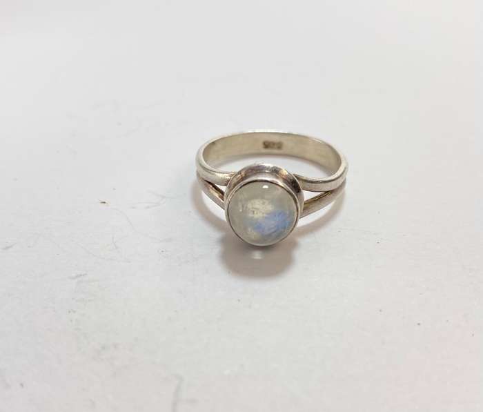 Ring - 925 Silver With Central Opal Stone #ML1171 R695.00 | Dimensions: Ring Size 0, Stone 8mm D
