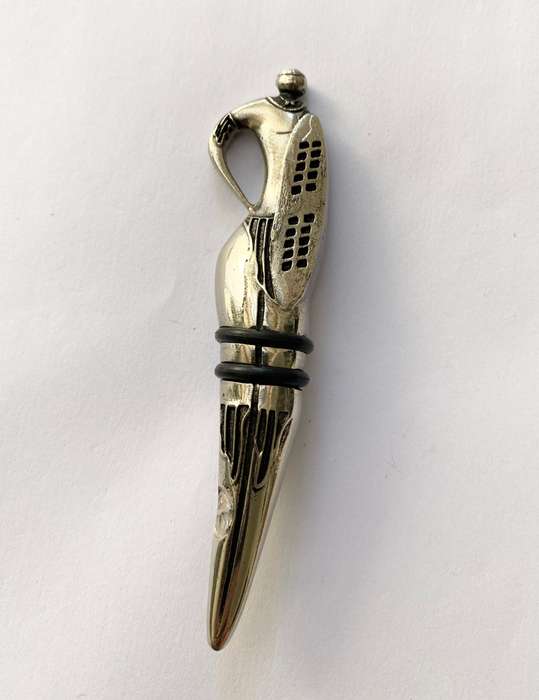 Antiques and Collectibles - Andy Cartwright Tribal Warrior Wine Stopper In Original Box #ML1481