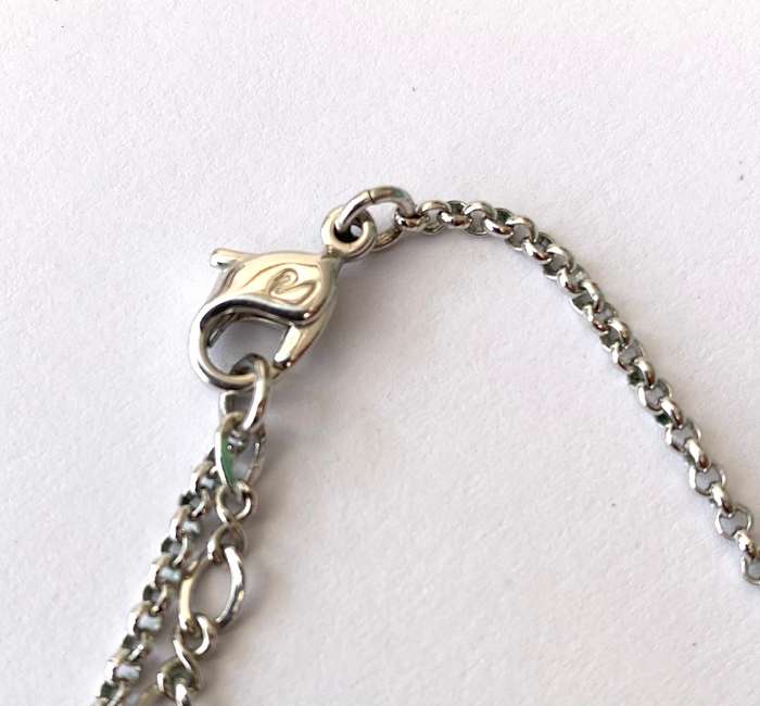 Necklace - Swarovski Chain With Irregular Size Crystal Pendants #ML1597