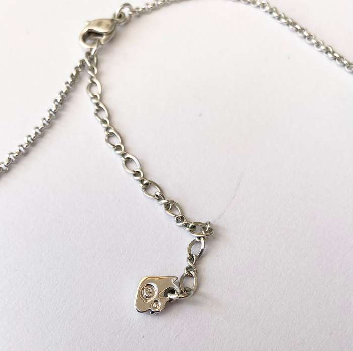 Necklace - Swarovski Chain With Irregular Size Crystal Pendants #ML1597