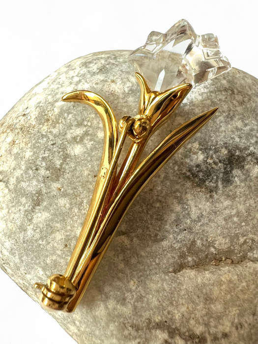 Brooch- Vintage Swarovski Tulip Flower Design ML1775