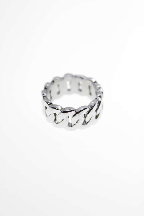Ring - Fashion Silver Tone Link Chain Style Ring - ML2331