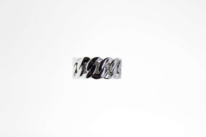Ring - Fashion Silver Tone Link Chain Style Ring - ML2331