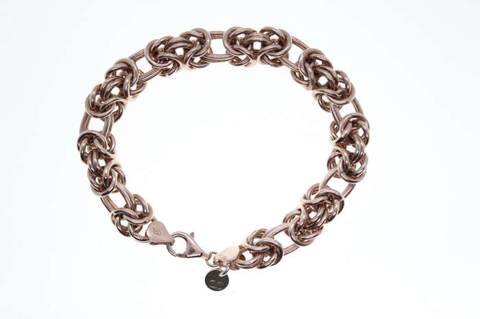 Bracelet - Fashion 925 Aesthetic Link Style Bracelet, Stamped DC and Made in Italy - ML2624