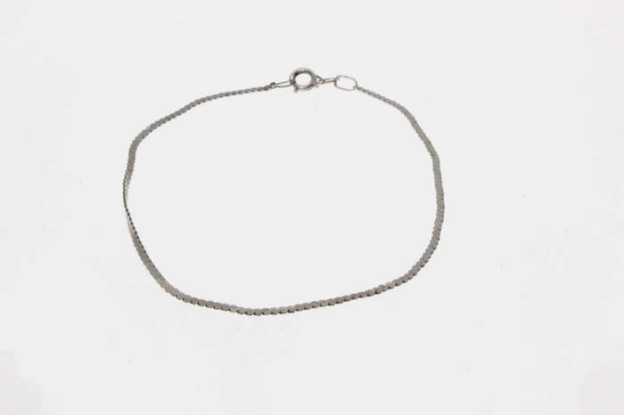 Bracelet - 925 Silver Dainty Style Bracelet with Spring Ring Clasp - ML2669