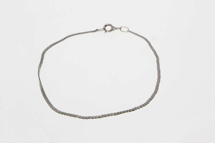 Bracelet - 925 Silver Dainty Style Bracelet with Spring Ring Clasp - ML2669