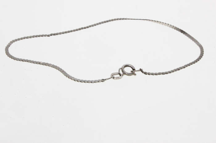 Bracelet - 925 Silver Dainty Style Bracelet with Spring Ring Clasp - ML2669