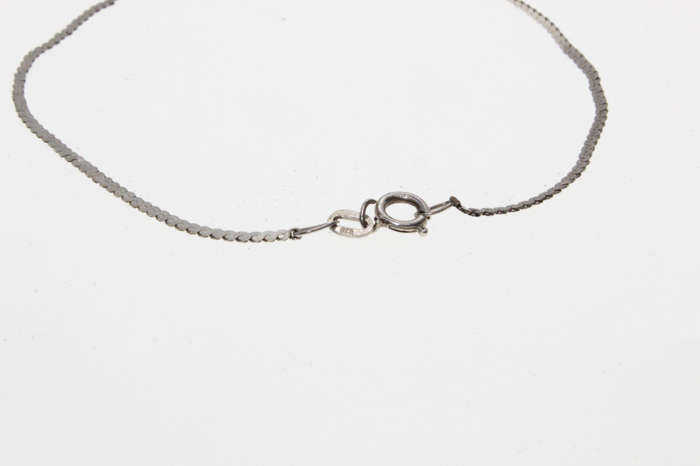 Bracelet - 925 Silver Dainty Style Bracelet with Spring Ring Clasp - ML2669