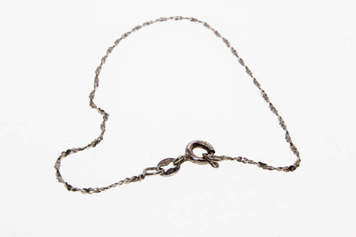 Bracelet - 925 Silver Chain Style Bracelet, Stamped Milor - ML2670