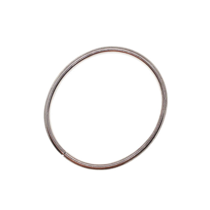 Bangle - Silver Tone  One Piece With Insert to close - ML2712