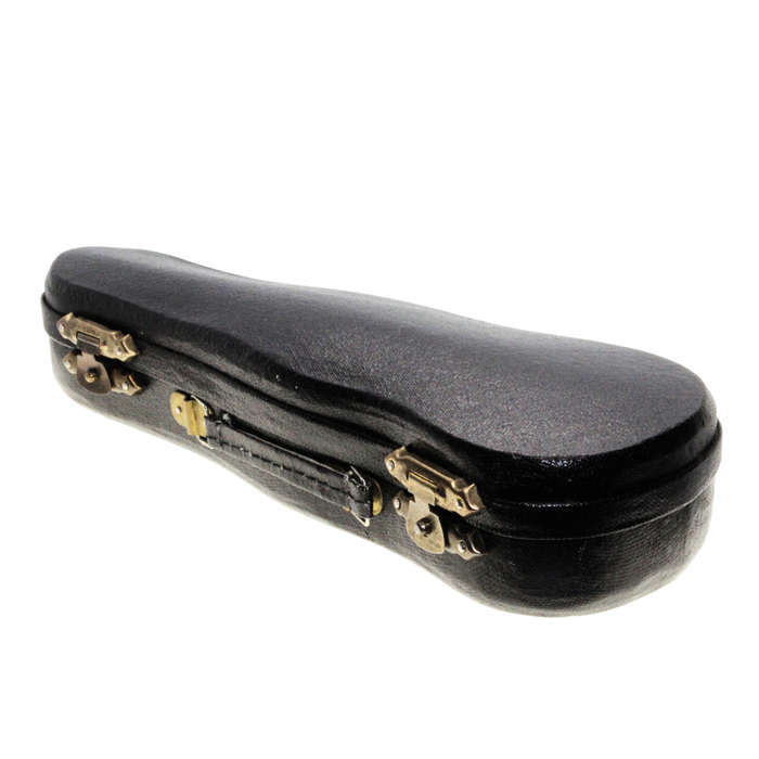 Antique Collectible - Authentic Miniature Violin and Bow. Black Case - ML2794