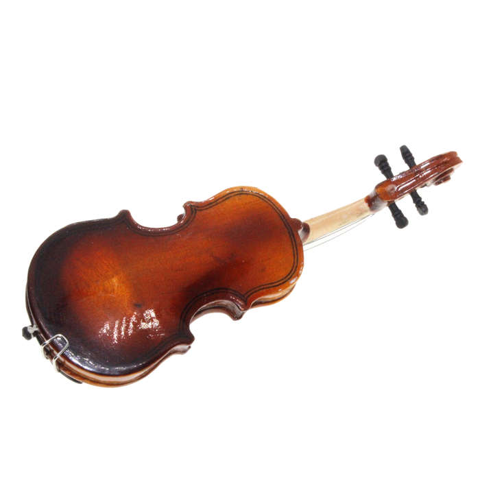 Antique Collectible - Authentic Miniature Violin and Bow. Black Case - ML2794