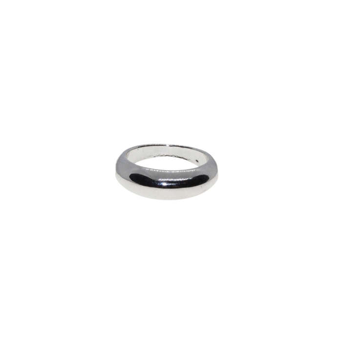 Ring - Silver Tone Dome Style Ring - ML2869