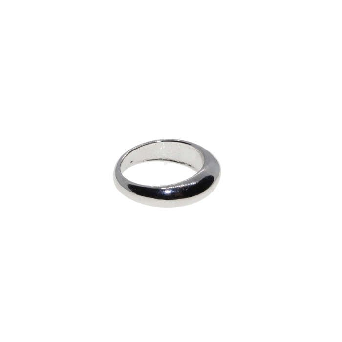 Ring - Silver Tone Dome Style Ring - ML2869