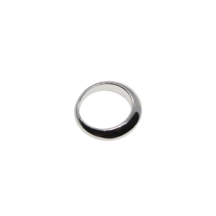 Ring - Silver Tone Dome Style Ring - ML2869