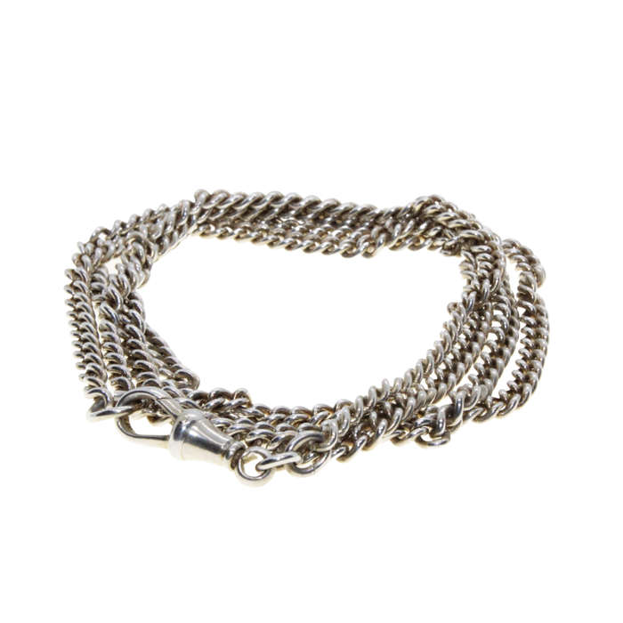 Chain - 925 Silver Cubin Link Chain - ML2945