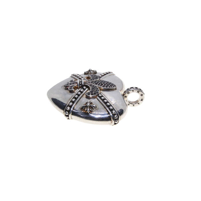 Pendant - 925 Silver Thomas Sabo Heart Locket  Fleur de Lis.  Double Side - ML3044