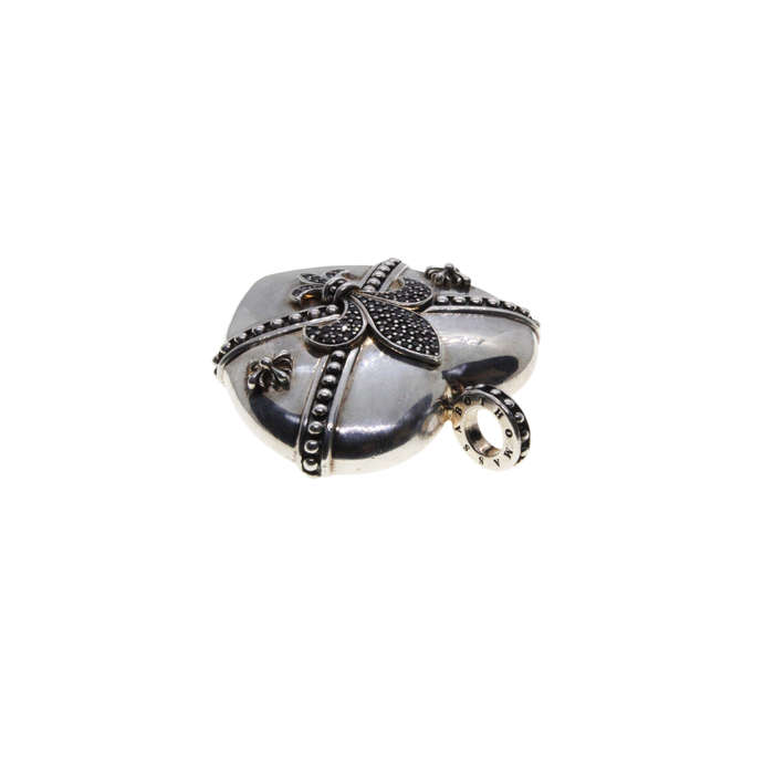 Pendant - 925 Silver Thomas Sabo Heart Locket  Fleur de Lis.  Double Side - ML3044
