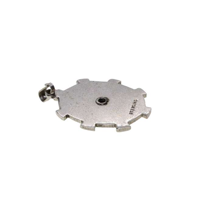 Pendant - Sterling Silver Vintage Star of David on Mother of Pearl. Sterling Silver Frame - ML3352
