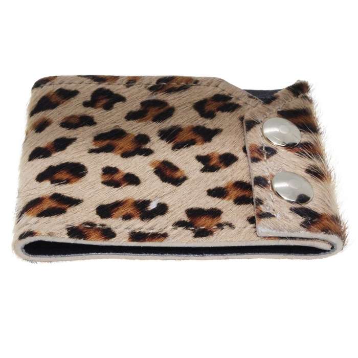 Bangle - 100% Leather Bangle. Leopard Print. Faux Furr. Made in Italy. Sisley Branded - ML3366