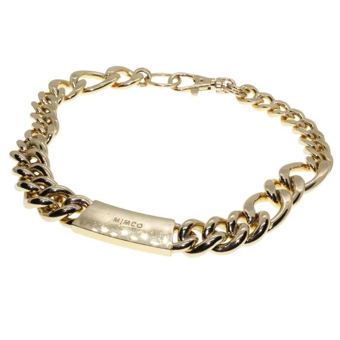 Necklace - Gold Tone Chunky Statement Necklace. Mimco Branded - ML3391