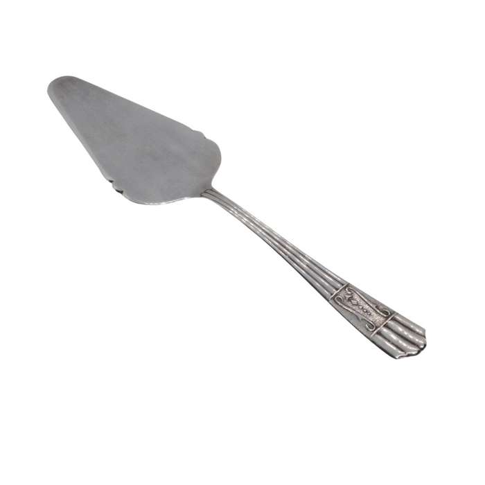 Cake Forks - Vintage EPNS Forks x 6. Pastry Lifter. Made in England. Original box (worn) - ML3426