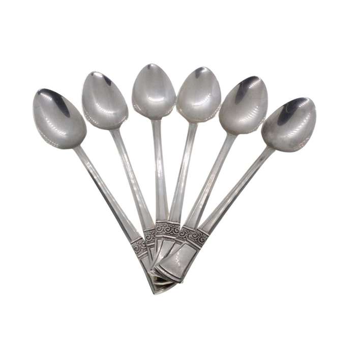 Spoons -Angora Silver Plated  6 Coffee 6 Cake Forks. Made in England. In original Box - ML3429
