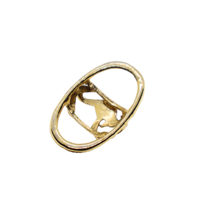Scarf Clip -  Kangaroo. Oval Shape - ML3681