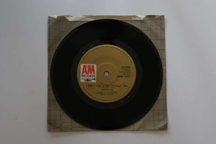 Carpenters - I Won't Last A Day Without You (7") (VG/Generic)
