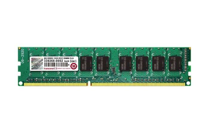 Transcend 8GB DDR3-1333 ECC DIMM 9-9-9